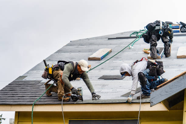 Professional Gutter Installation technician working in Sprague, WA